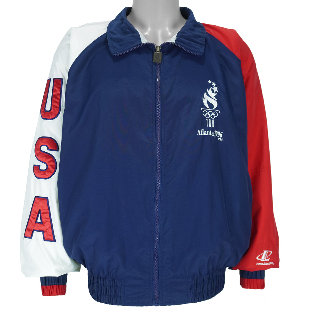 Vintage (Logo 7) - Atlanta Olympics Team USA Windbreaker 1996 Large vintage retro