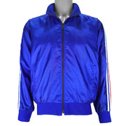 Adidas - Blue Big Logo Windbreaker 1990s Large Vintage retro