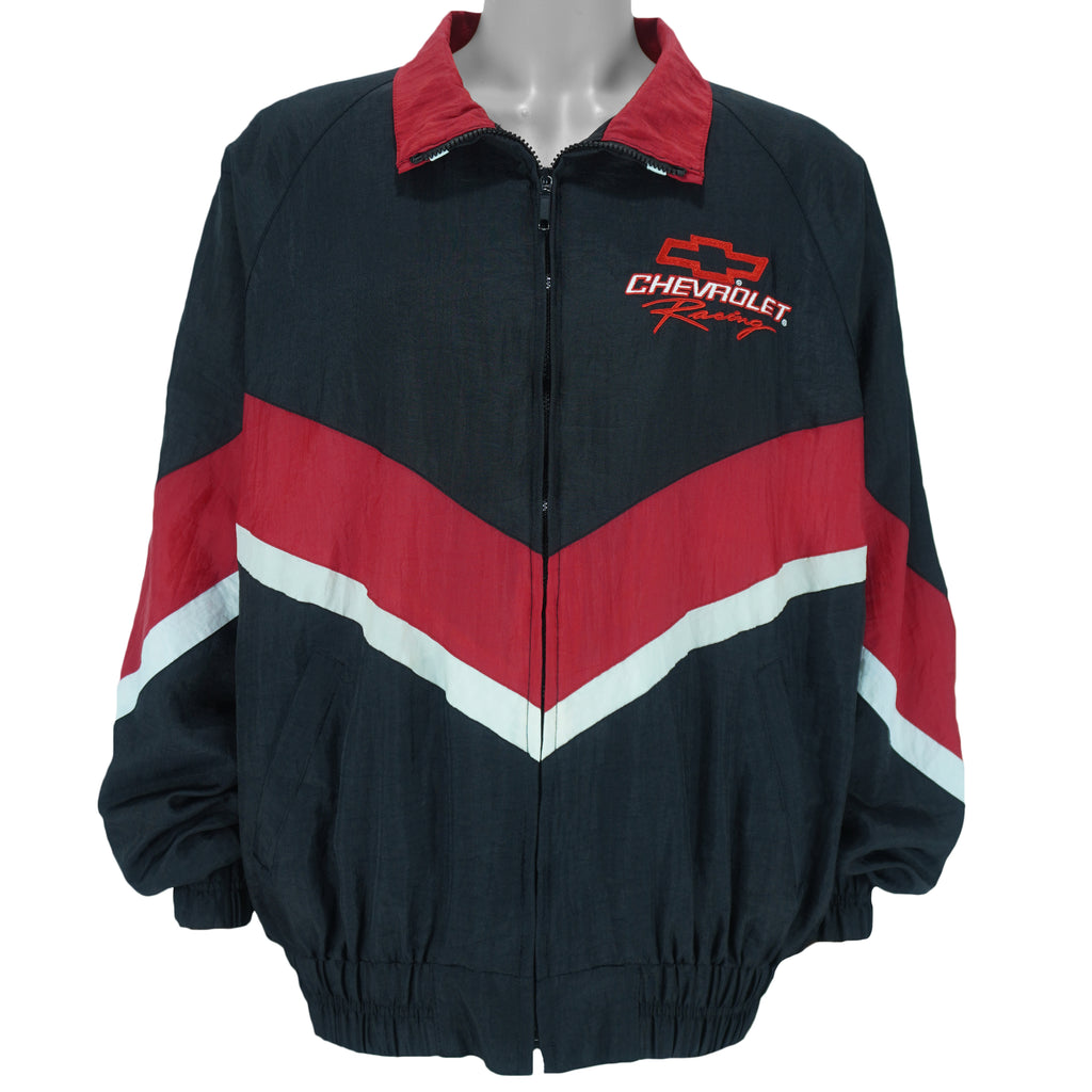 NASCAR (Track Gear) - Chevrolet Racing Embroidered Jacket 1990s Large vintage retro