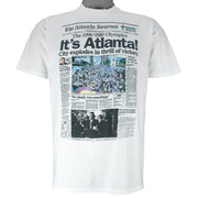 Vintage (Front Pages) - Atlanta As Host Of The Olympic Games T-Shirt 1996 Large vintage retro