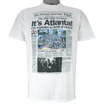 Vintage (Front Pages) - Atlanta As Host Of The Olympic Games T-Shirt 1996 Large