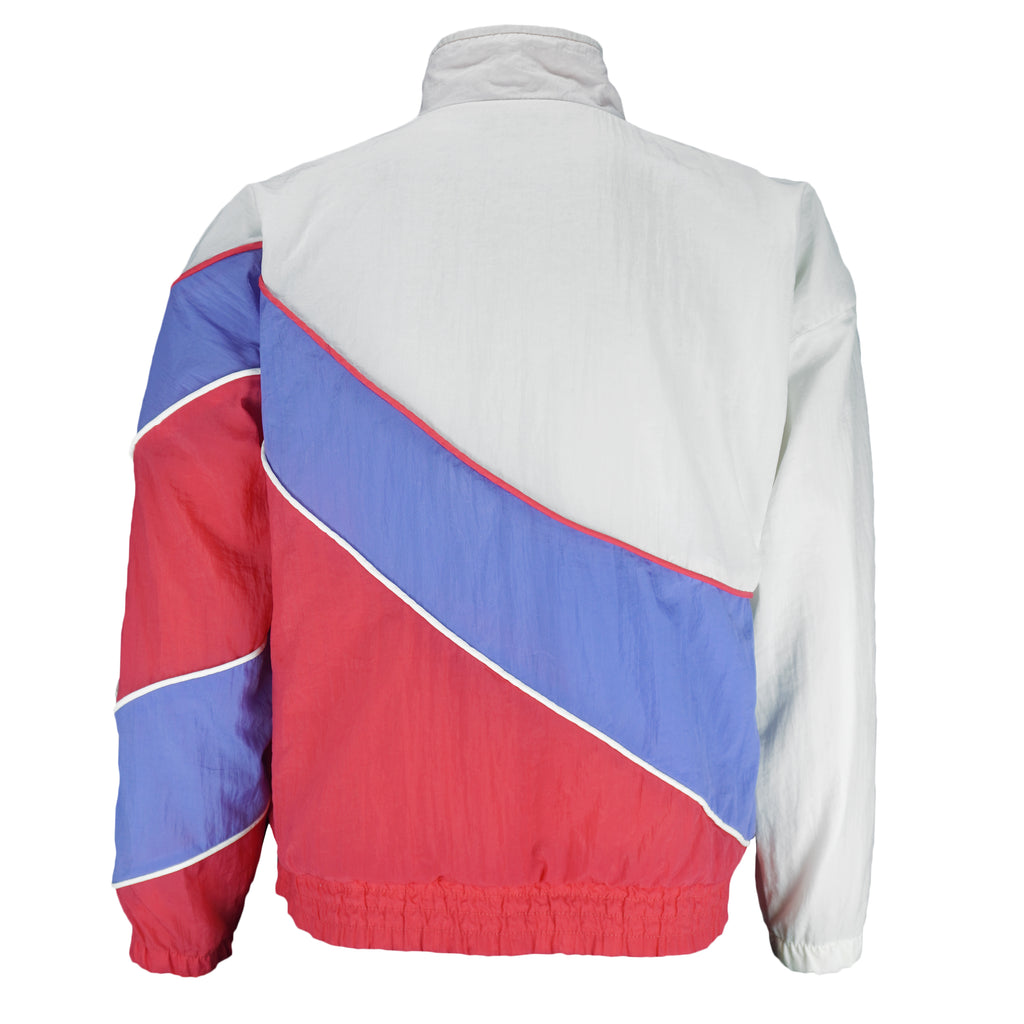 Reebok - Pink & Purple Colorblock Windbreaker 1990s Medium