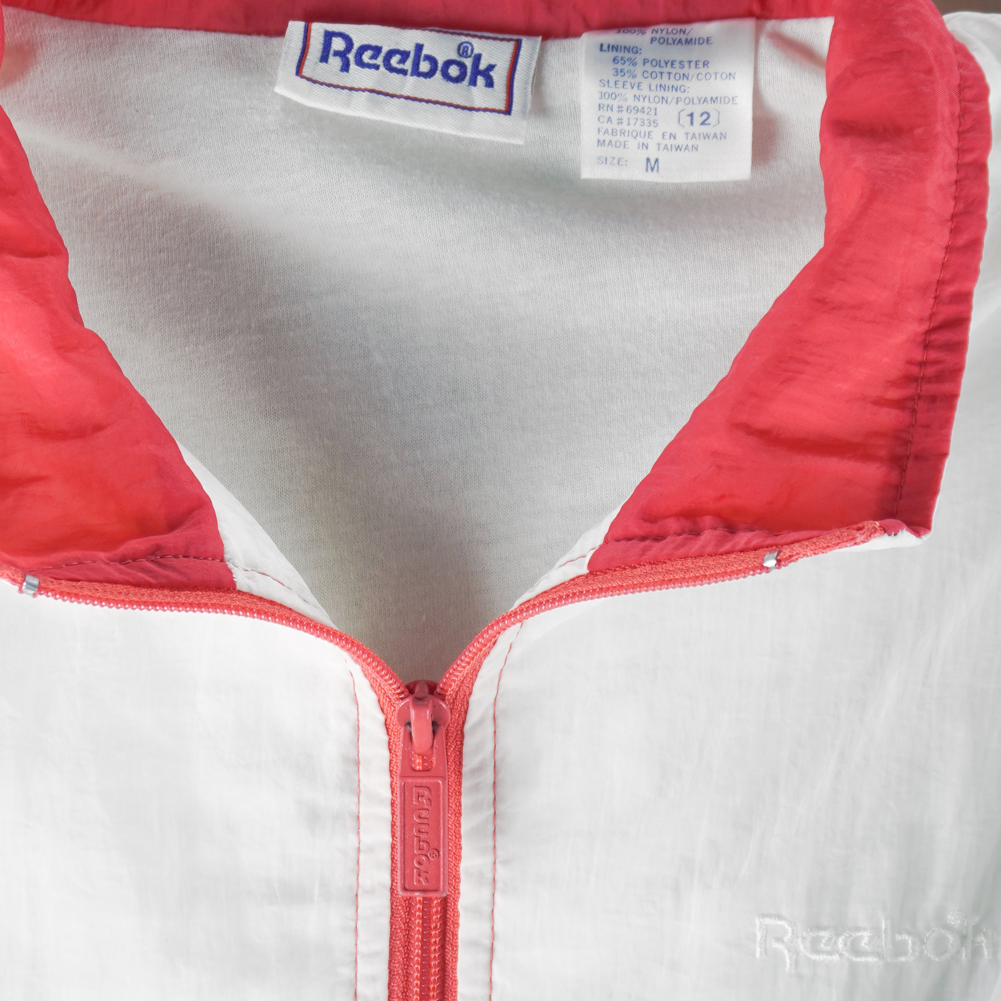Reebok - Pink & Purple Colorblock Windbreaker 1990s Medium