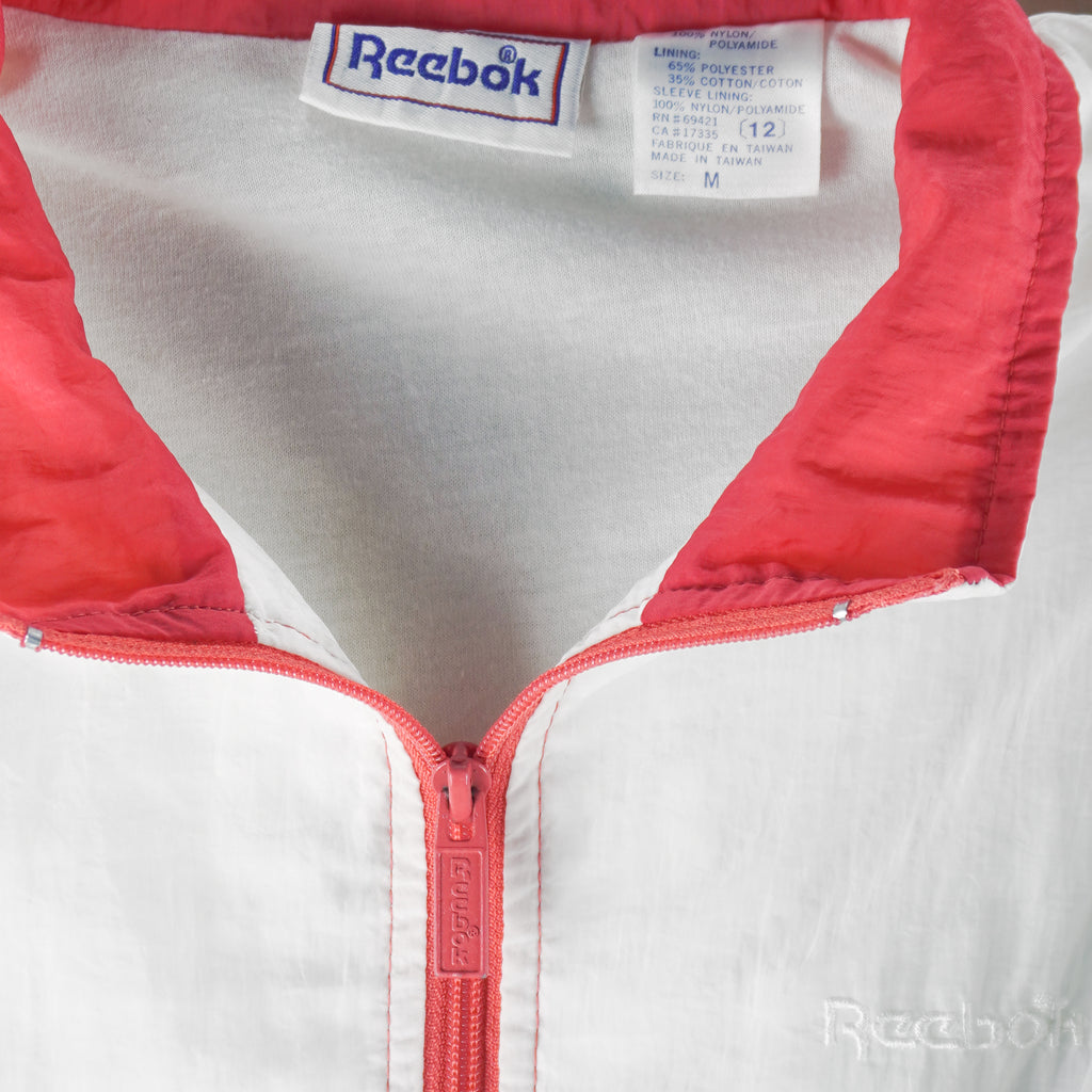 Reebok - Pink & Purple Colorblock Windbreaker 1990s Medium