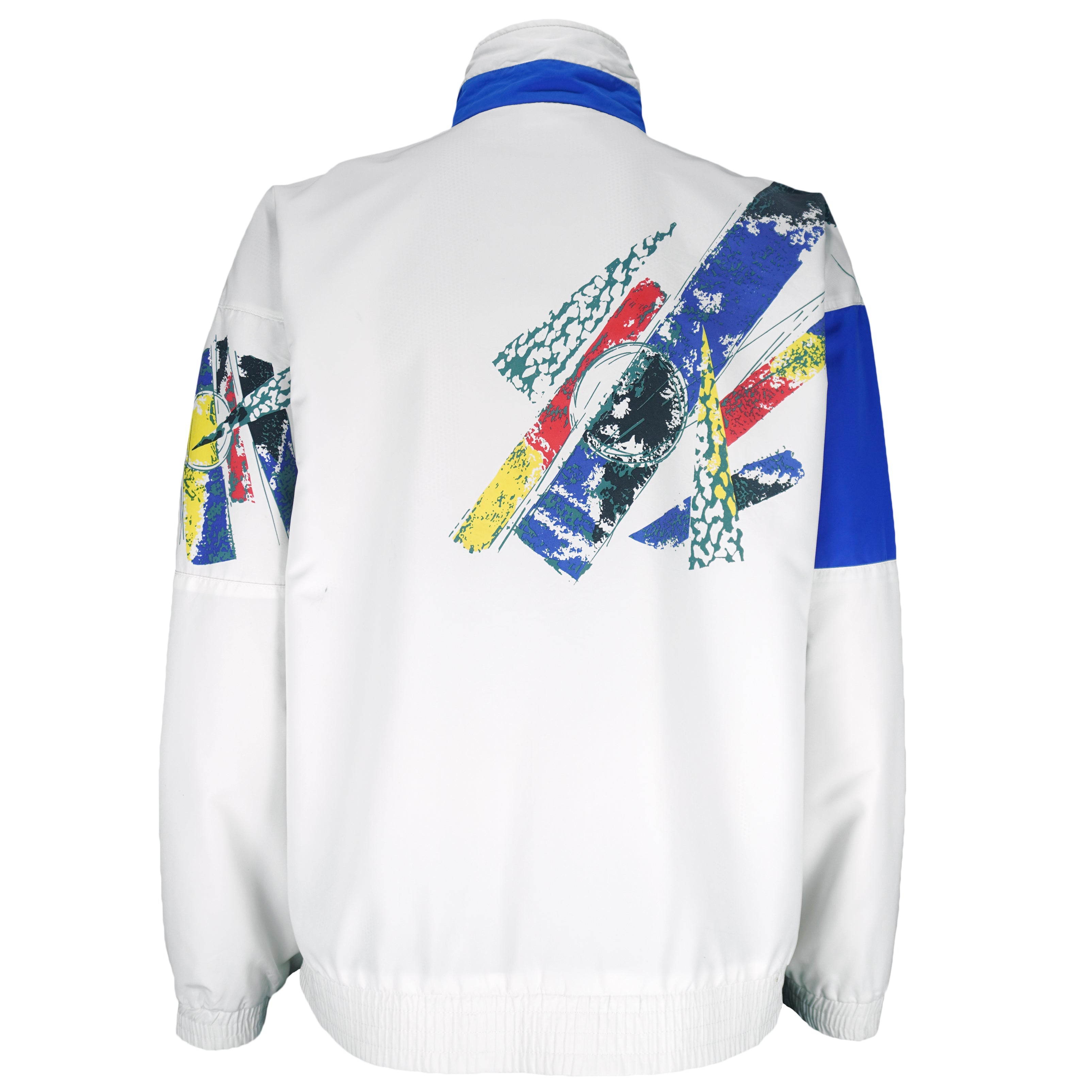 Reebok - White Funky Abstract Colorway Jacket 1990s Medium vintage retro