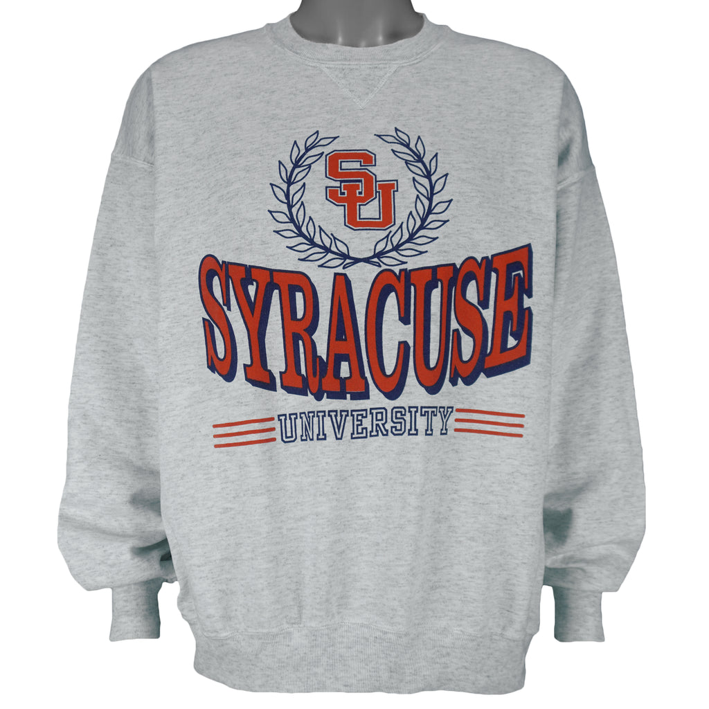 NCAA (Heavy Weight) - Syracuse Orangemen Crew Neck Sweatshirt 1990s X-Large