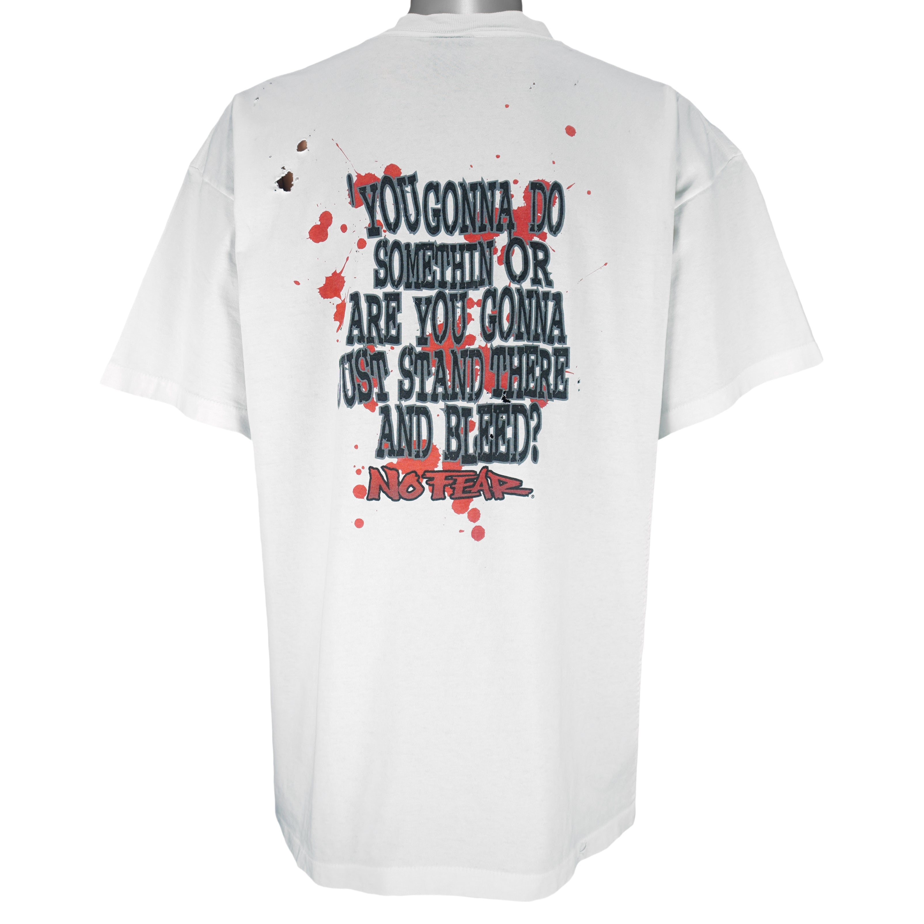 Vintage (No Fear) - You Gonna Do Something Single Stitch T-Shirt 1990s Large