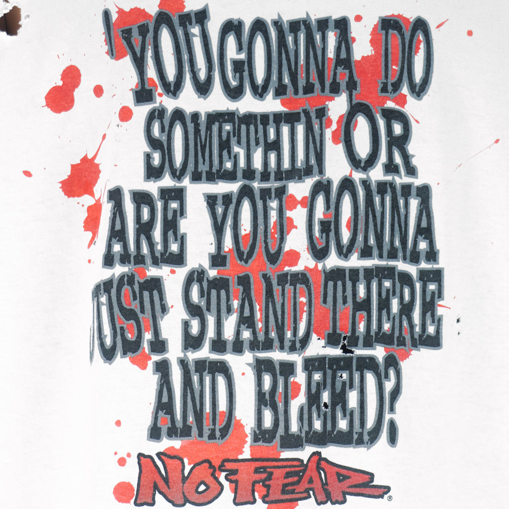 Vintage (No Fear) - You Gonna Do Something Single Stitch T-Shirt 1990s Large