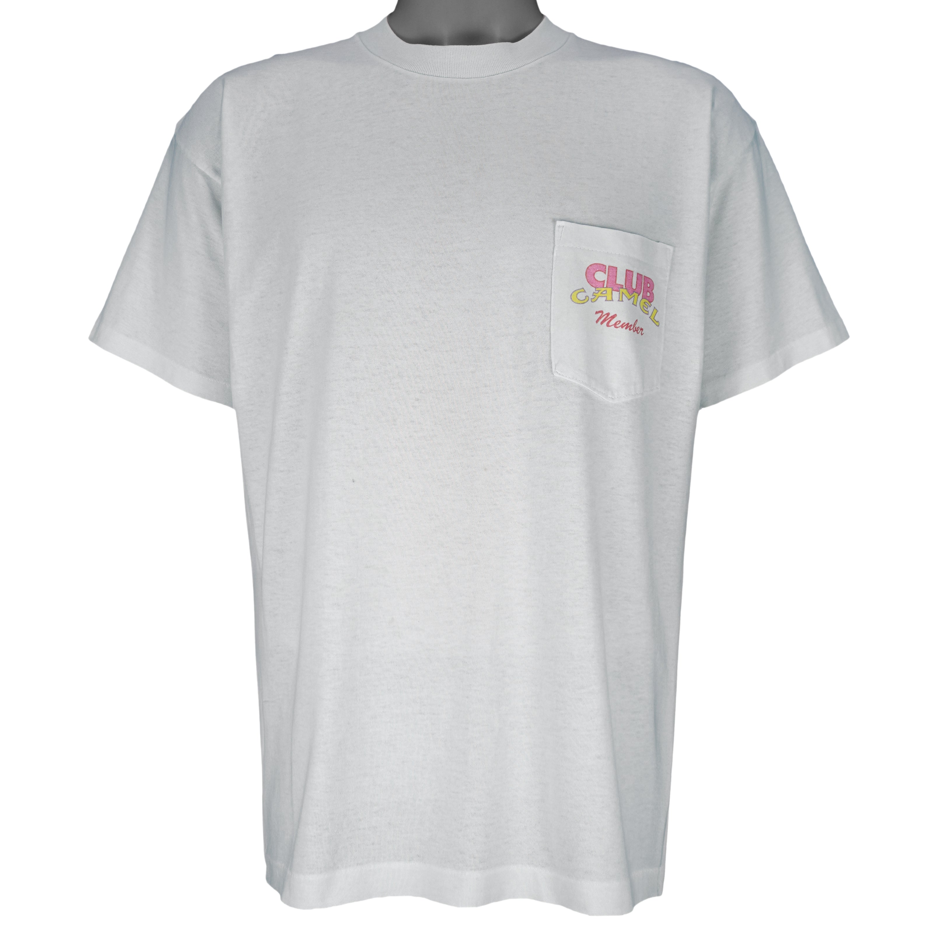 Vintage (Camel) - Beach Club Wish You Were Here T-Shirt 1990s X-Large