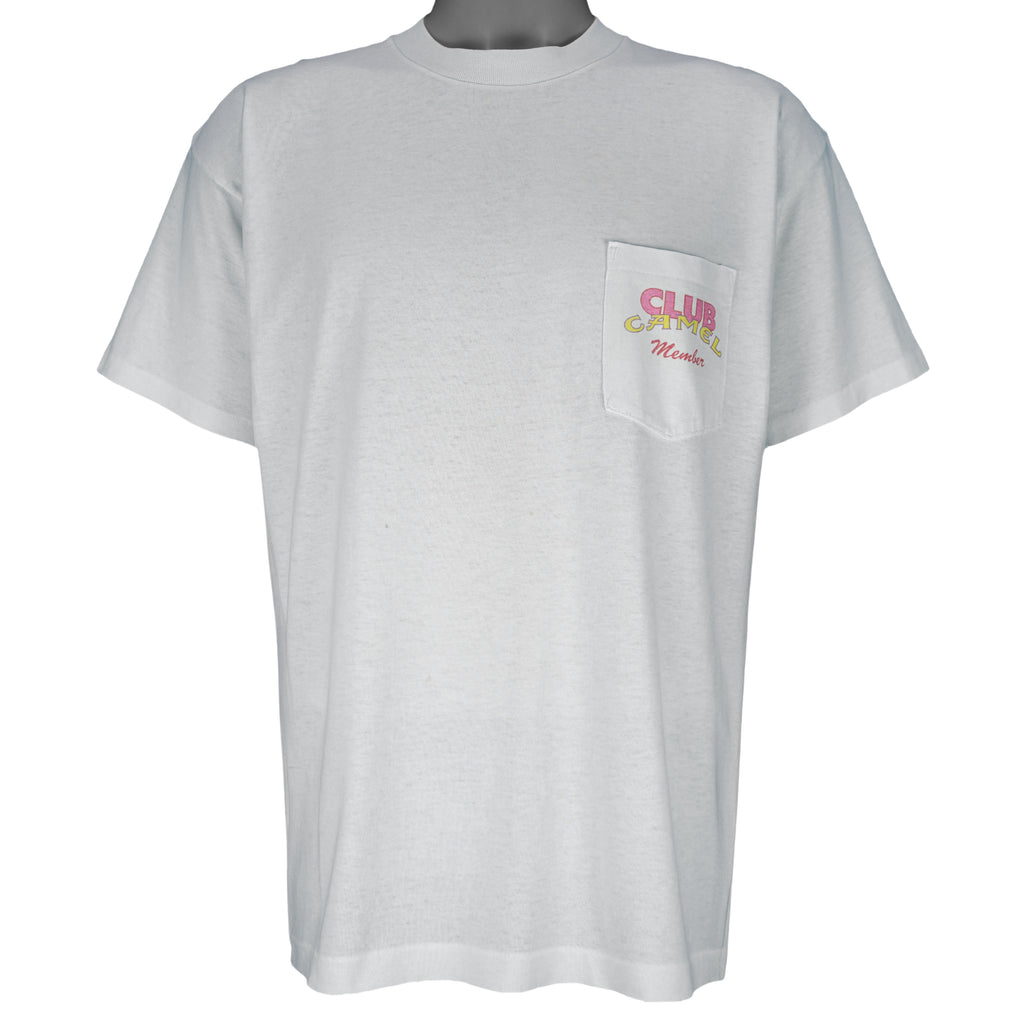 Vintage (Camel) - Beach Club Wish You Were Here T-Shirt 1990s X-Large