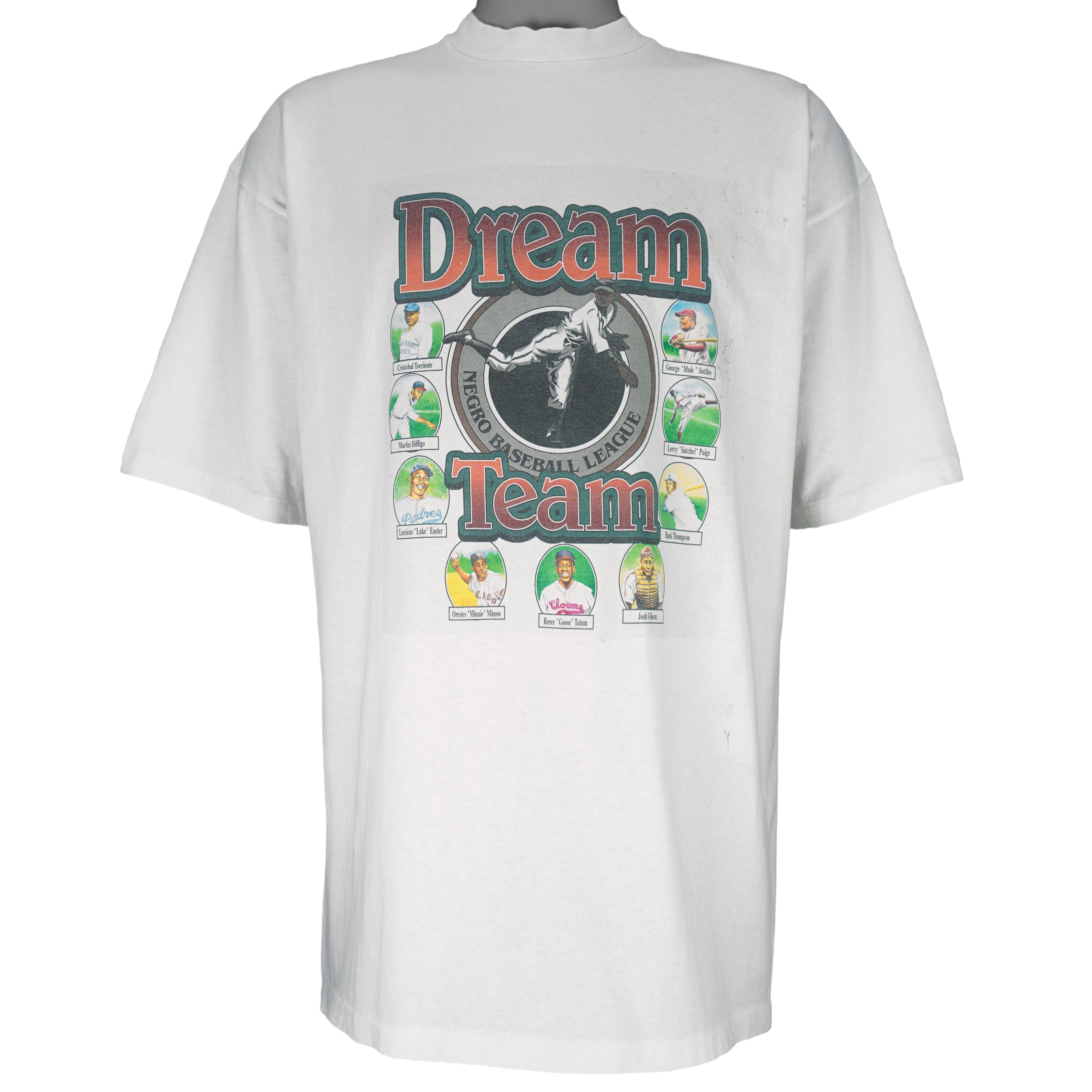 MLB - The Negro Leagues Dream Team Players Caricature T-Shirt 1990s Large
