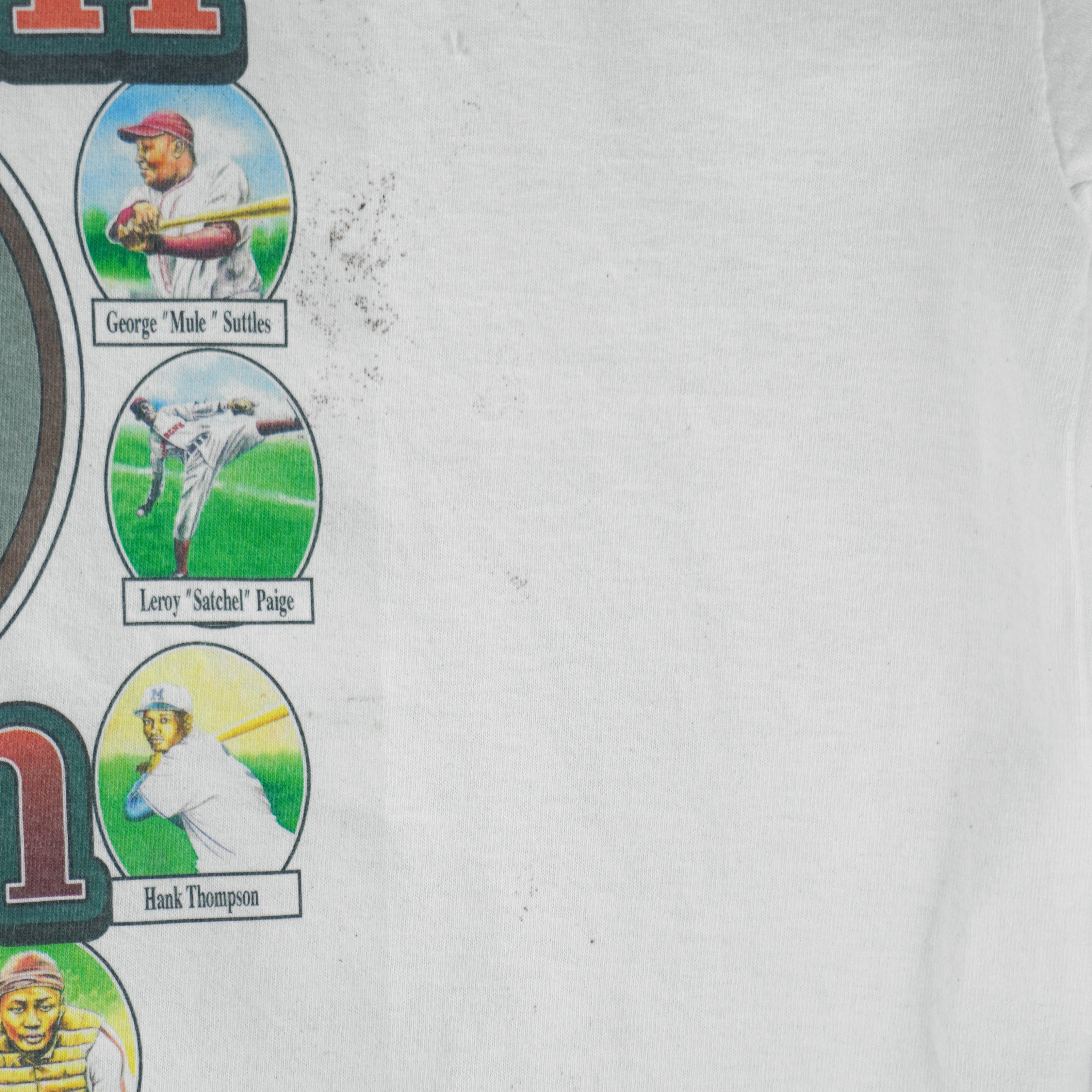 MLB - The Negro Leagues Dream Team Players Caricature T-Shirt 1990s Large
