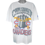 NHL (Bulletin Athletic) - Montreal Canadiens Stanley Cup Champions T-Shirt 1993 X-Large