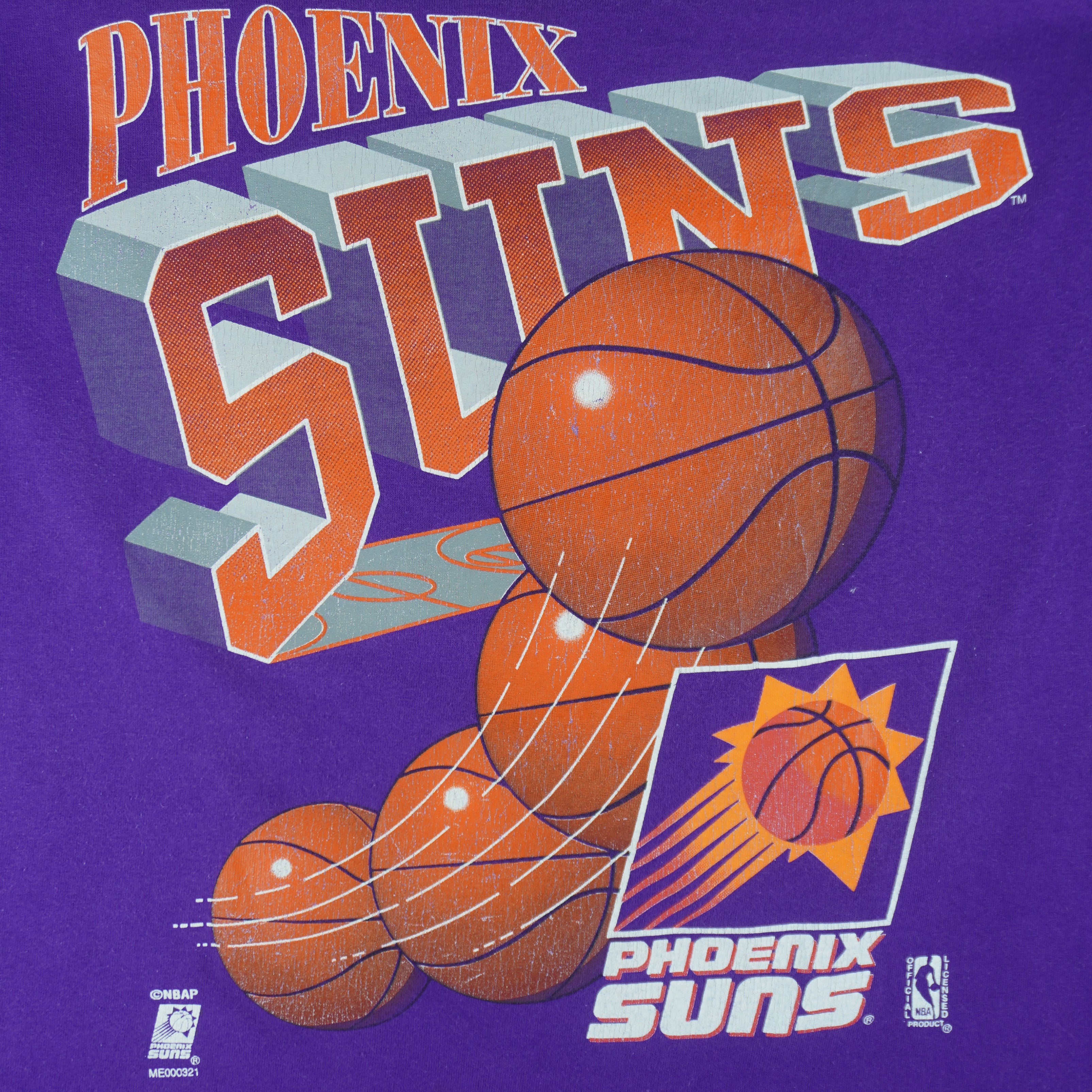 NBA (Tultex) - Phoenix Suns T-Shirt 1990s X-Large vintage retro basketball