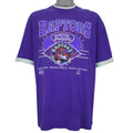 NBA (Waves) - Toronto Raptors XXL Roll Up Sleeves T-Shirt 1995 X-Large vintage retro basketball