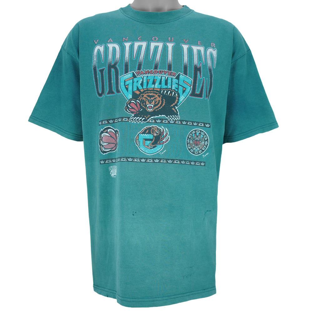 NBA (Waves) - Vancouver Grizzlies Basketball T-Shirt 1994 Large