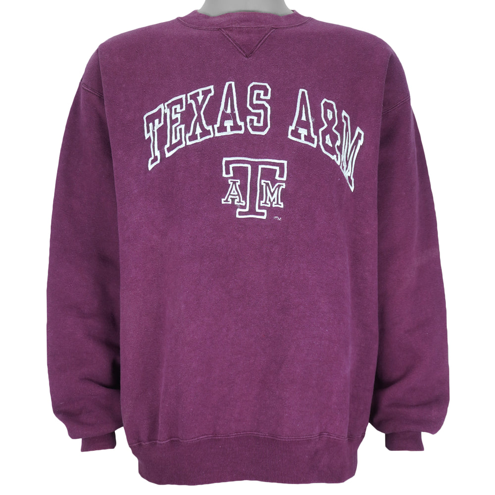 NCAA (Logo 7) - Texas A&M Aggies Crew Neck Sweatshirt 1990s Large vintage retro football college