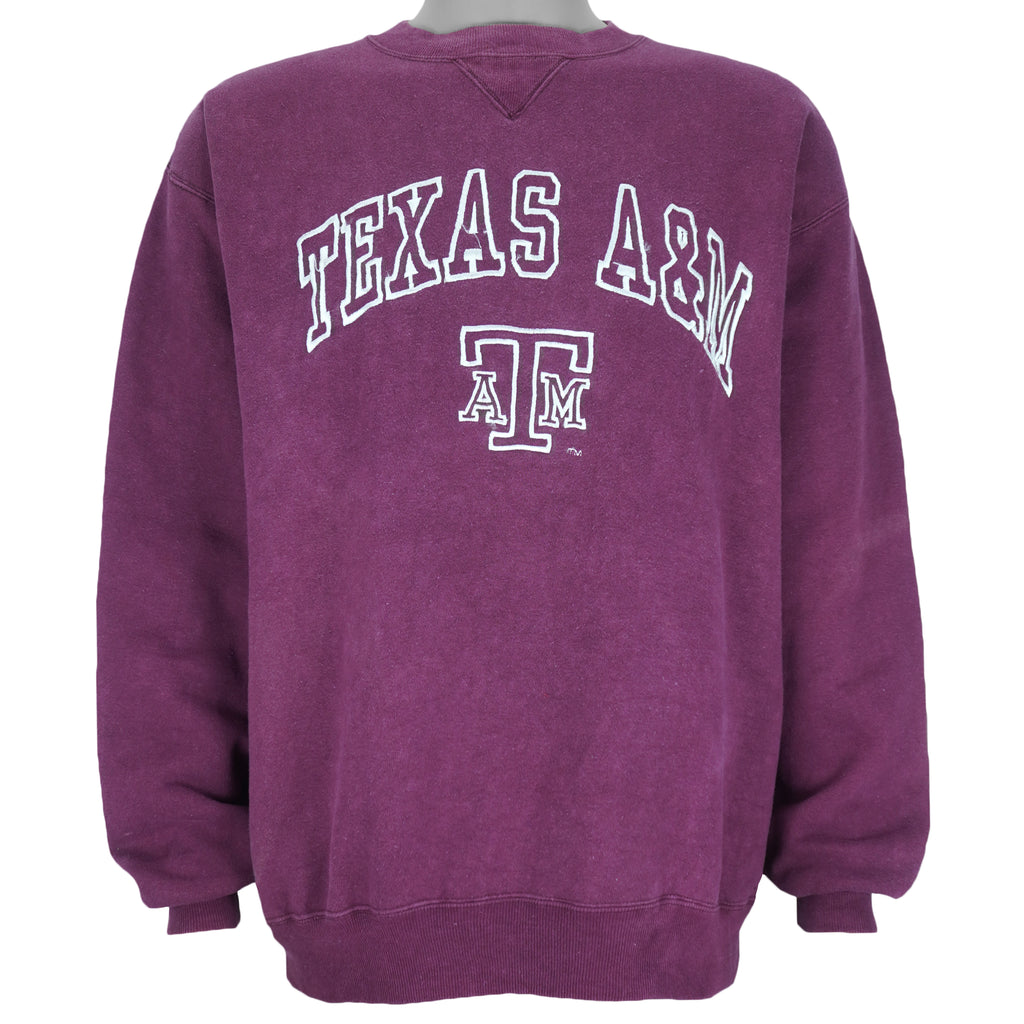 NCAA (Logo 7) - Texas A&M Aggies Crew Neck Sweatshirt 1990s Large vintage retro football college