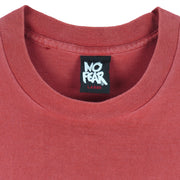 Vintage (No Fear) - Second Place Is The First Loser Red T-Shirt 1990s Large