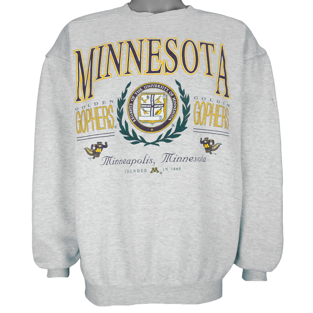 NCAA (Galt Crew) - Minnesota Golden Gophers Crew Neck Sweatshirt 1990s Medium