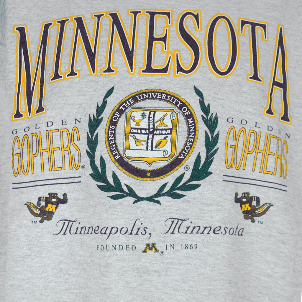 NCAA (Galt Crew) - Minnesota Golden Gophers Crew Neck Sweatshirt 1990s Medium