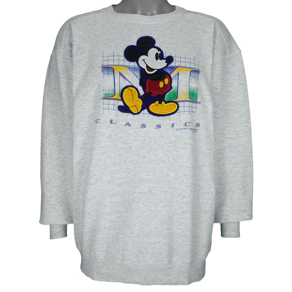 Disney (Genus) - Mickey Mouse Crew Neck Sweatshirt 1990s Medium