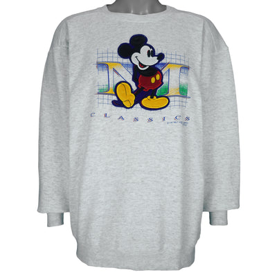 Disney (Genus) - Mickey Mouse Crew Neck Sweatshirt 1990s Large