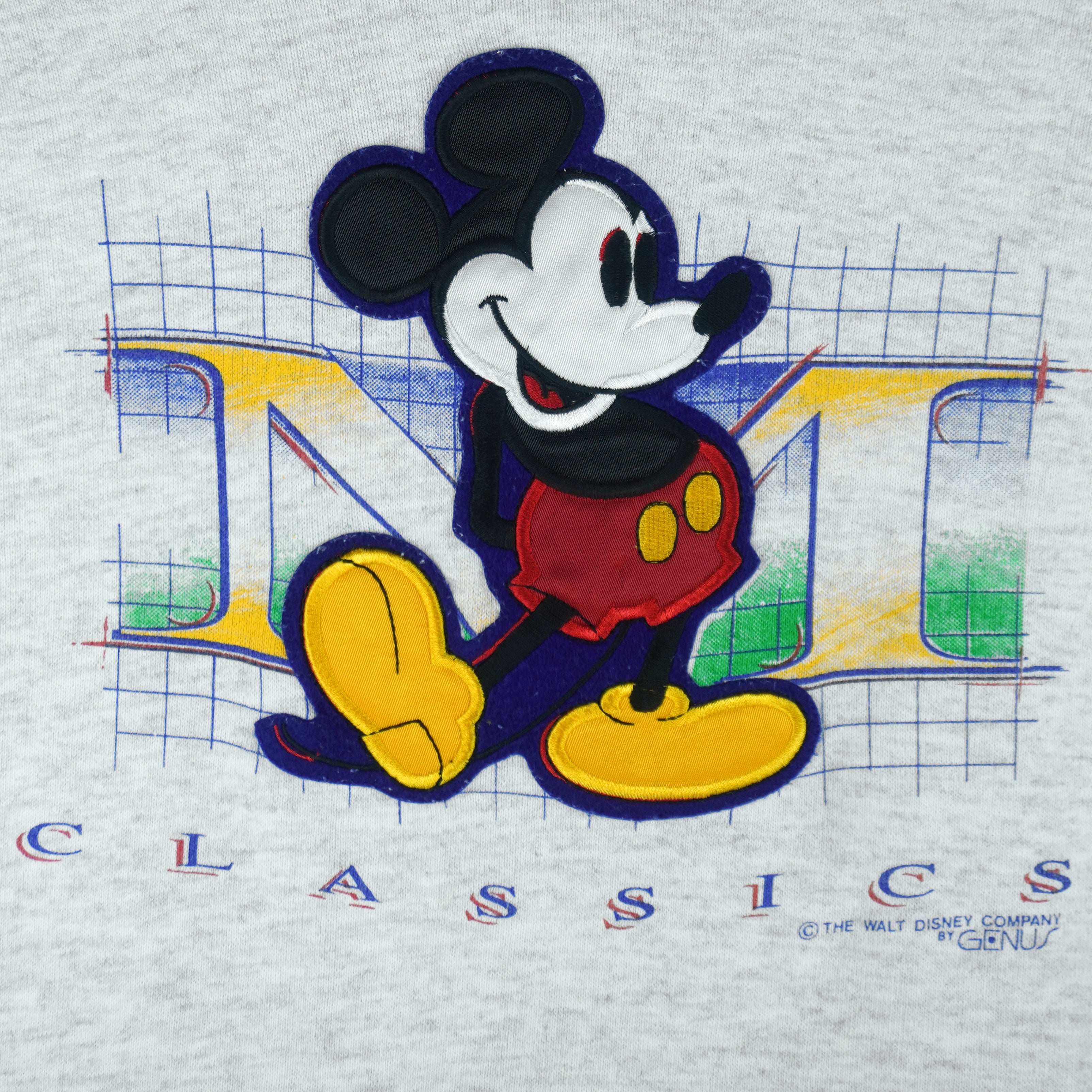 Disney (Genus) - Mickey Mouse Crew Neck Sweatshirt 1990s Medium
