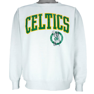 NBA (Medallion) - Boston Celtics Crew Neck Sweatshirt 1980s Large