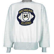 NCAA (Midwest) - Michigan Wolverines Crew Neck Sweatshirt 1990s Large Vintage Retro Football College