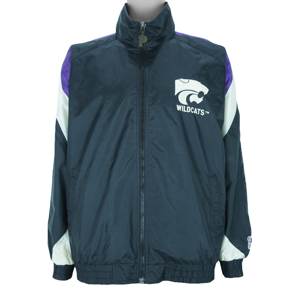 NCAA (Pro Player) - Kansas State Wildcats Windbreaker 1990s Large Vintage Retro basketball
