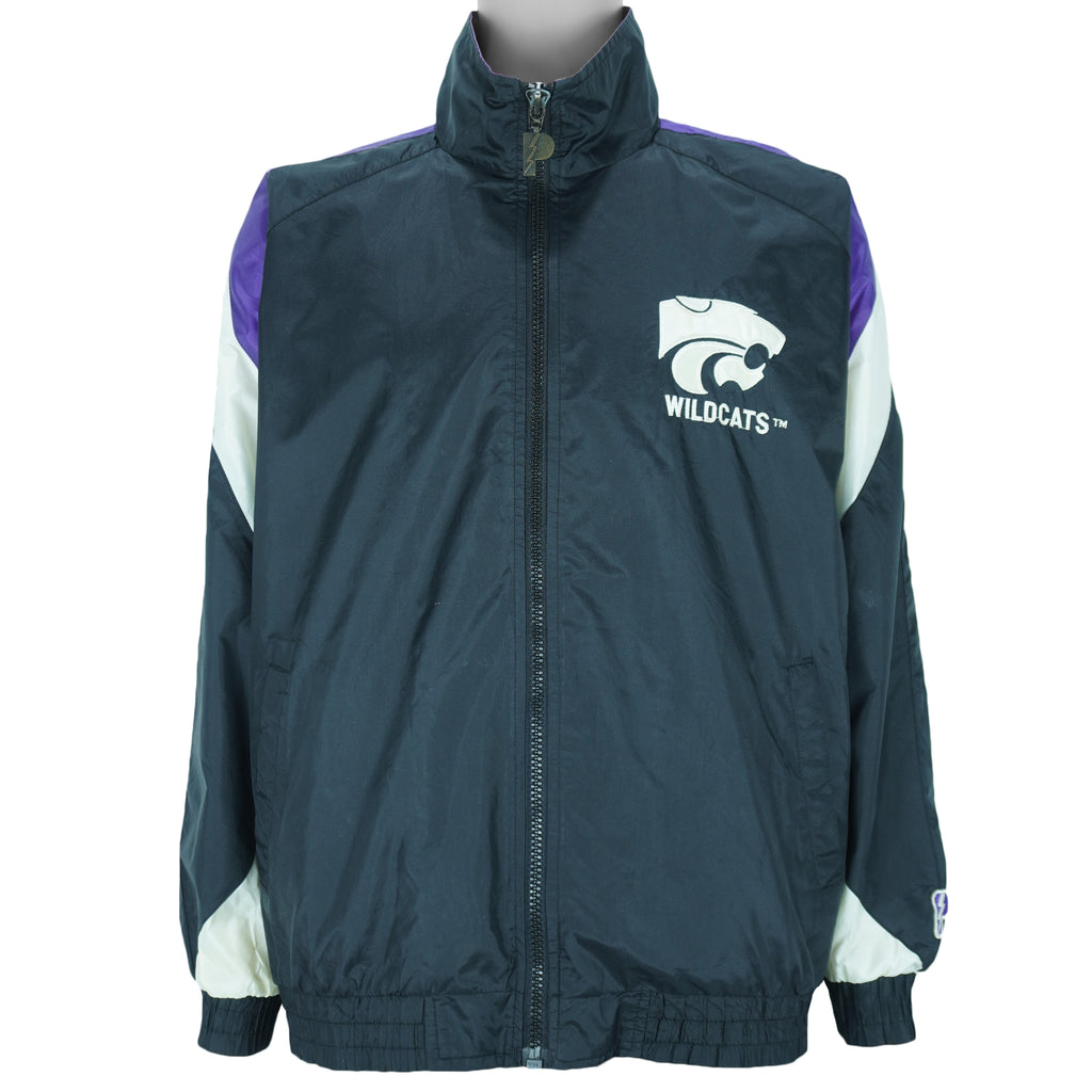 NCAA (Pro Player) - Kansas State Wildcats Windbreaker 1990s Large Vintage Retro basketball