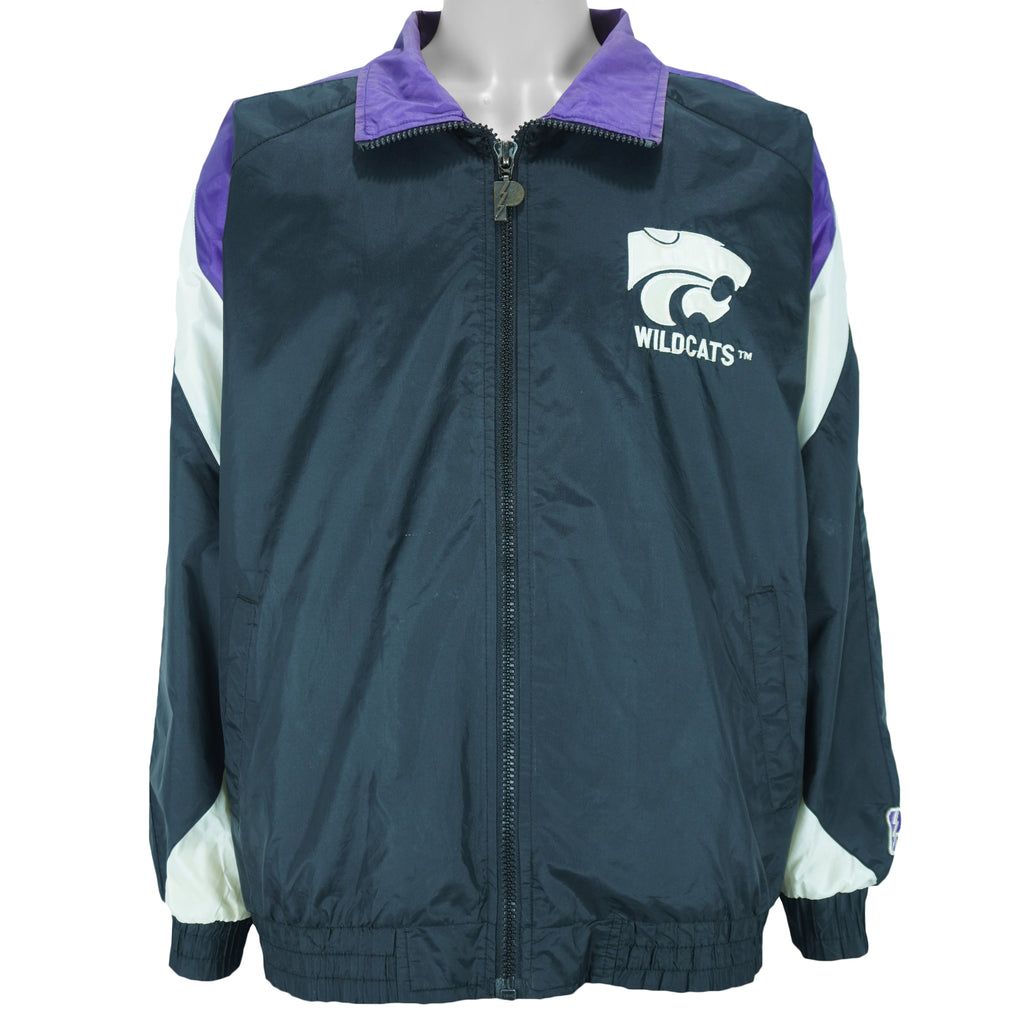 NCAA (Pro Player) - Kansas State Wildcats Windbreaker 1990s Large Vintage Retro basketball