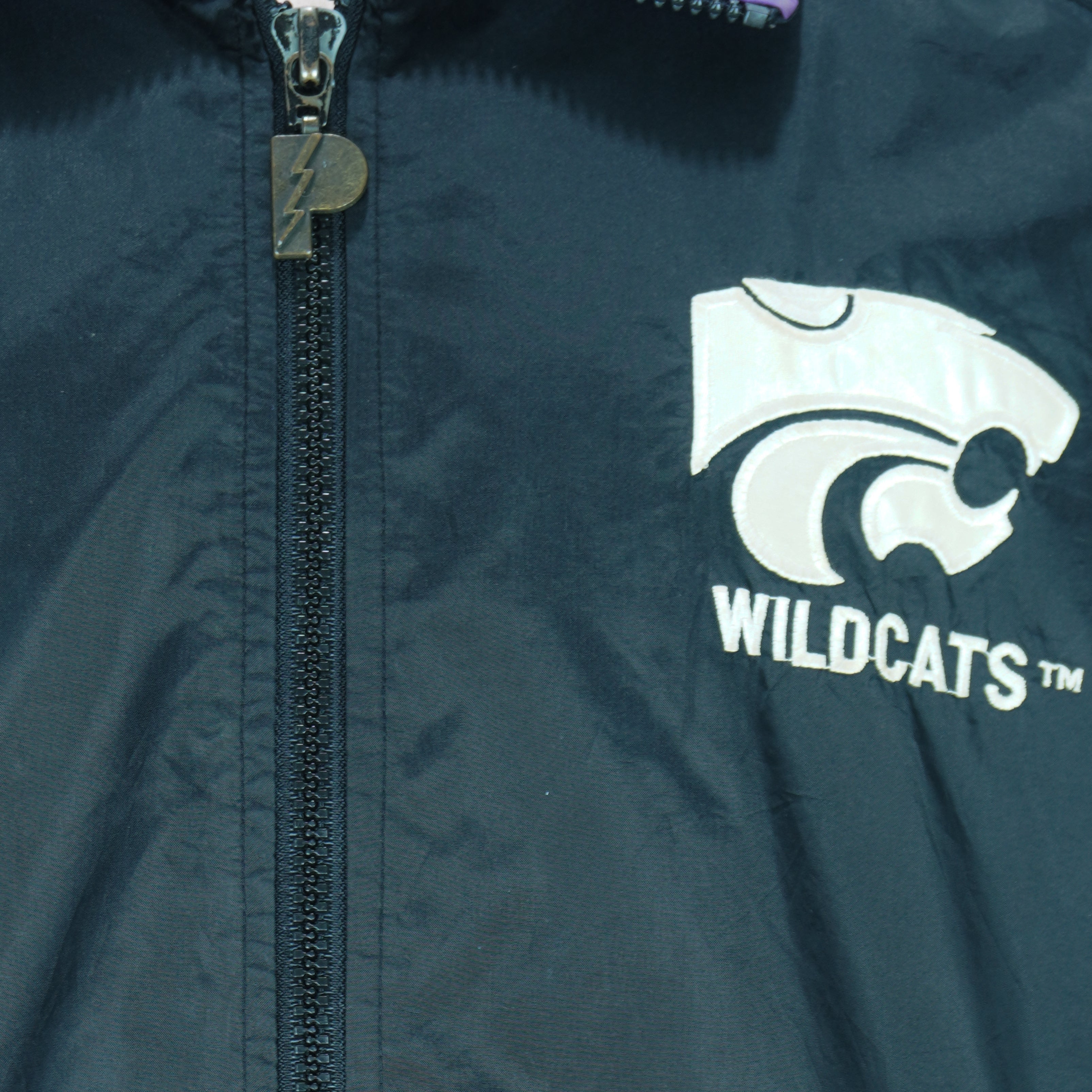 NCAA (Pro Player) - Kansas State Wildcats Windbreaker 1990s Large Vintage Retro basketball