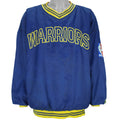 NBA (Pro Player) - Golden State Warriors Pullover Windbreaker 1990s Large Vintage Retro basketball