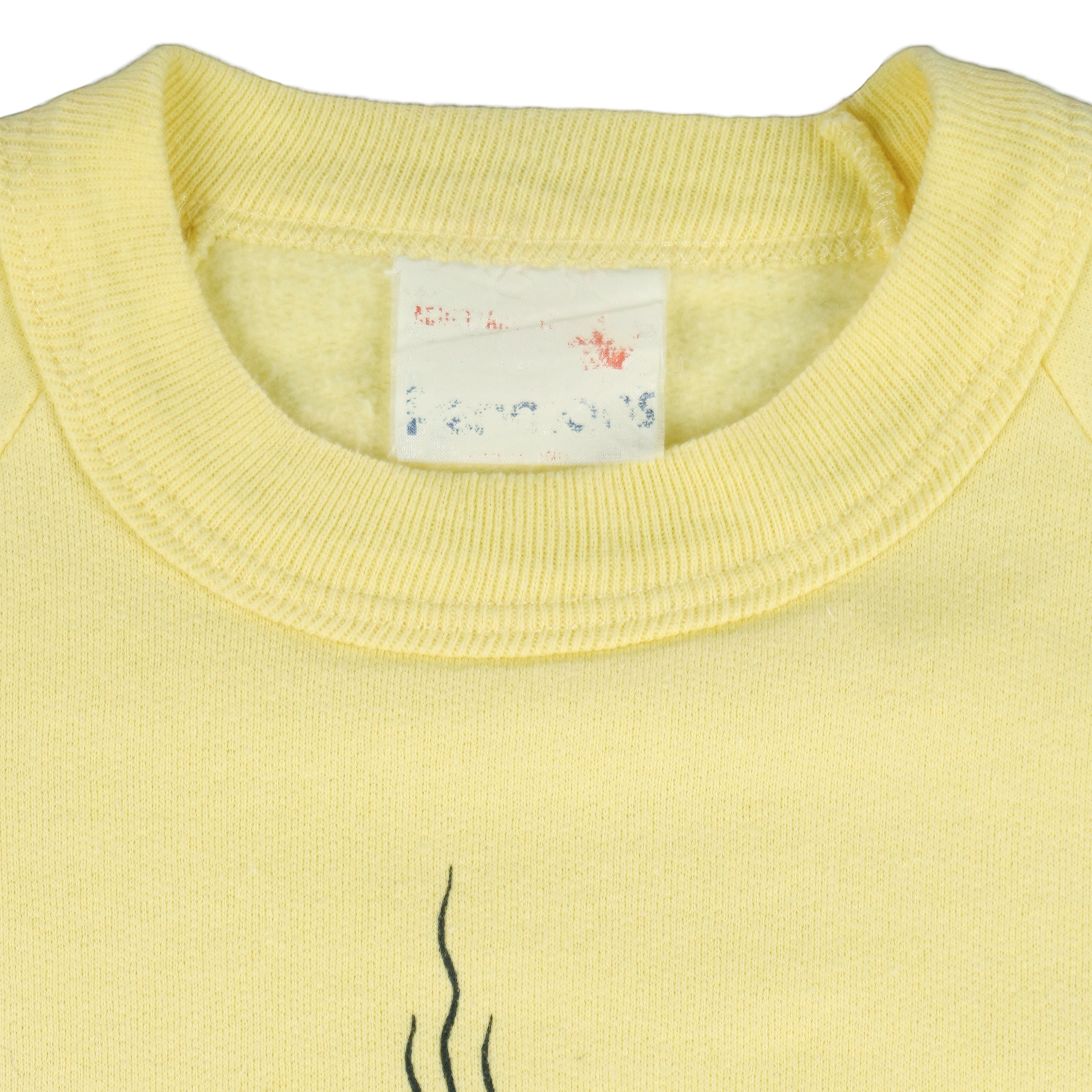 Vintage - Yellow Baptiste Lake Canada Bird and Sun Sweatshirt 1980s Small Vintage Retro
