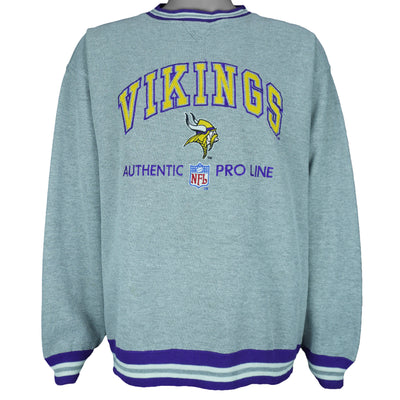 NFL (Logo Athletic) - Minnesota Vikings Crewneck Sweatshirt 1990s Large