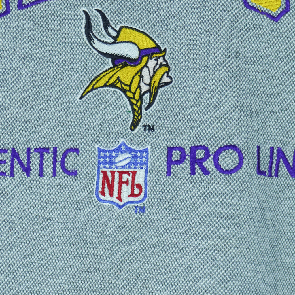 NFL (Pro Line) - Minnesota Vikings Authentic Crewneck Sweatshirt 1990s Large Vintage Retro Football