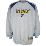 NHL - St. Louis Blues Embroidered Crew Neck Sweatshirt 1990s Large Vintage Retro Hockey
