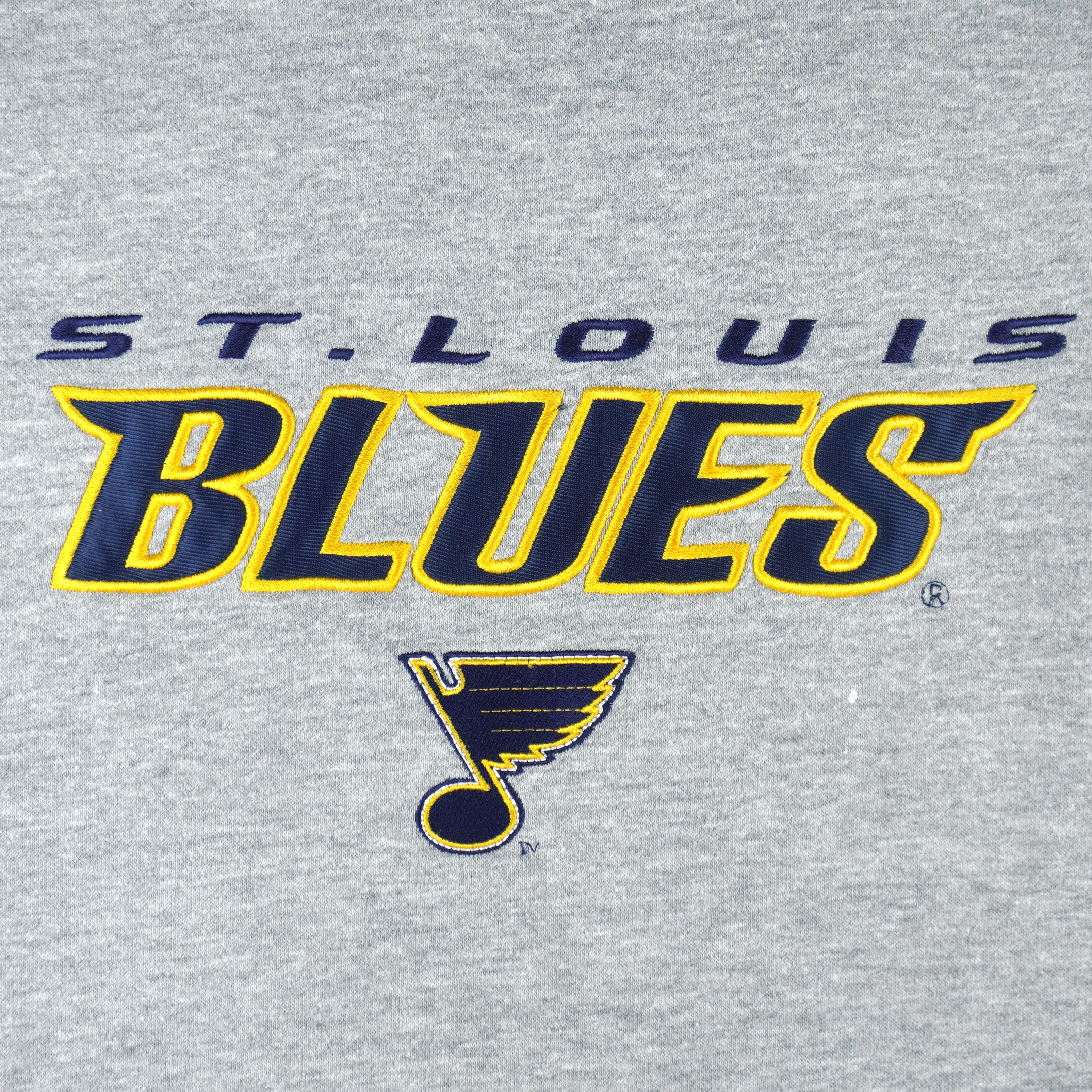 NHL - St. Louis Blues Embroidered Crew Neck Sweatshirt 1990s Large Vintage Retro Hockey
