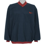 Nike - Embroidered Check Logo Pullover Windbreaker 1990s Large Vintage Retro