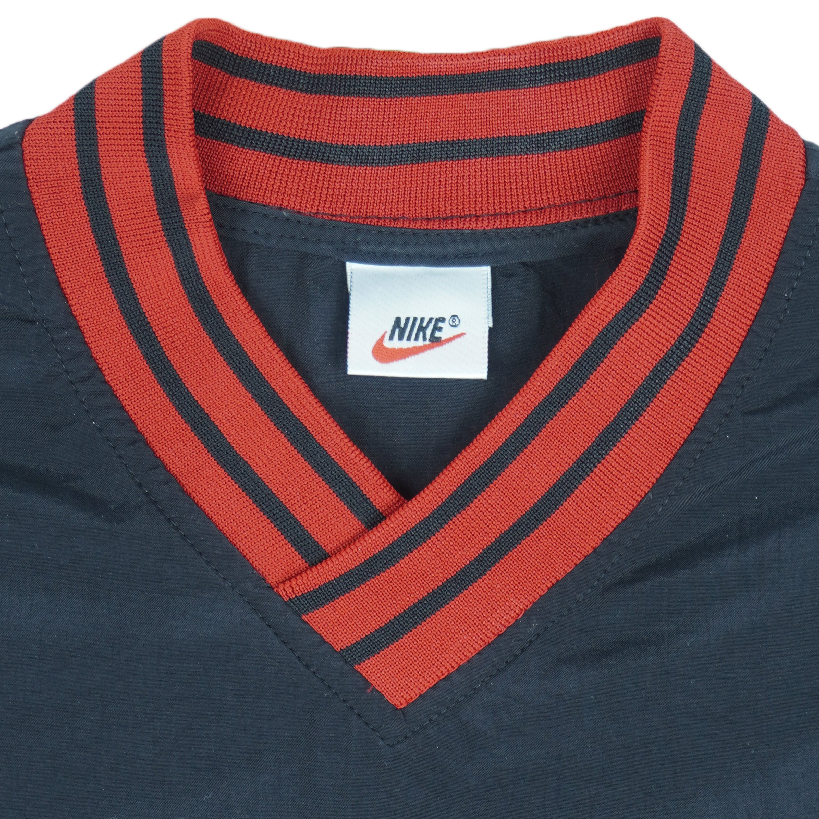 Nike - Embroidered Check Logo Pullover Windbreaker 1990s Large Vintage Retro
