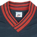 Nike - Embroidered Check Logo Pullover Windbreaker 1990s Large Vintage Retro