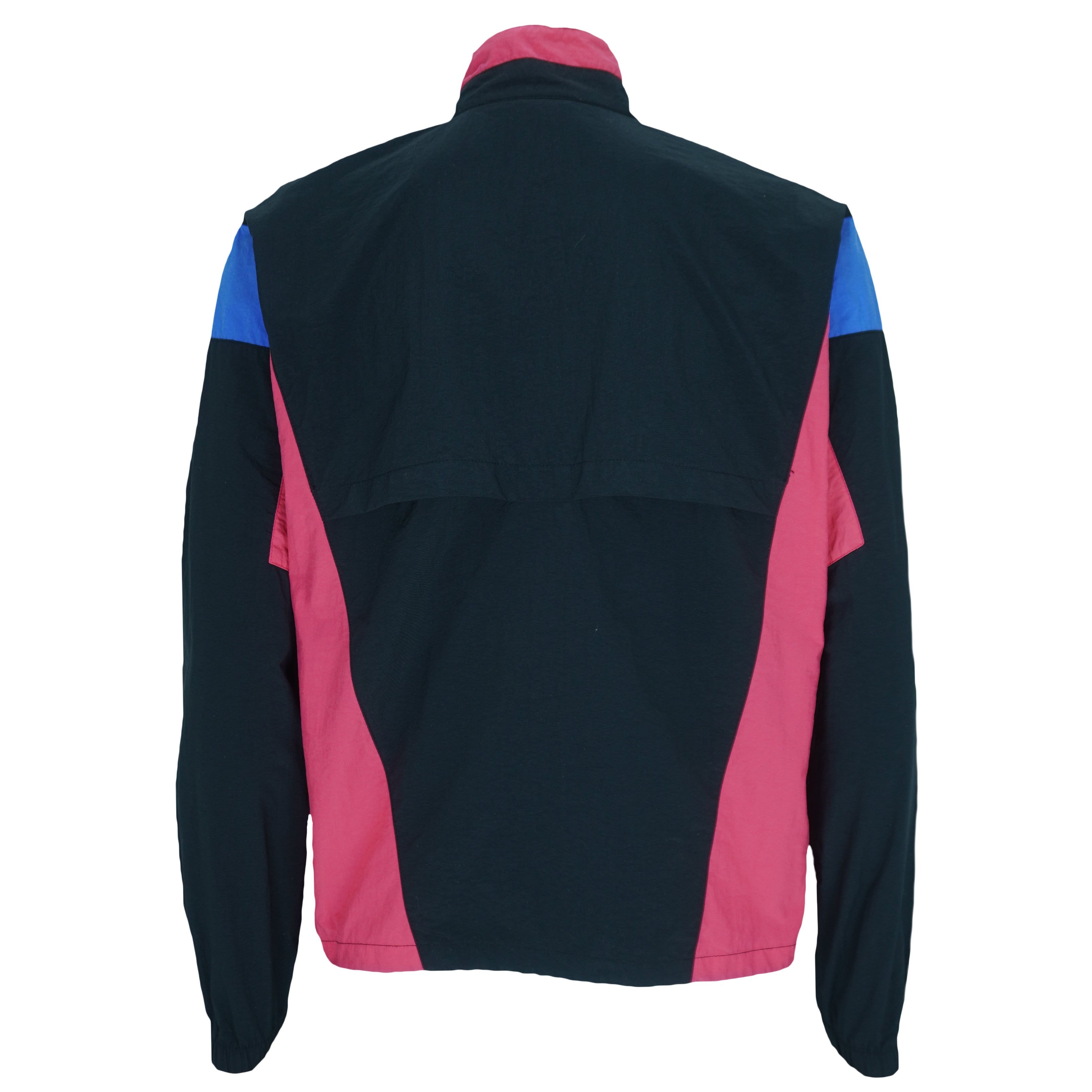 Nike - Navy Blue Zip-up Windbreaker Jacket 1990s Small Vintage Retro