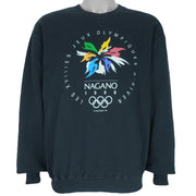 Vintage - Nagano 1998 Winter Olympics Games Sweatshirt 1998 Medium Vintage Retro
