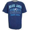 MLB (Waves) - Navy Blue Toronto Blue Jays T-Shirt 1992 X-Large Vintage Retro Baseball
