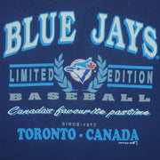 MLB (Waves) - Navy Blue Toronto Blue Jays T-Shirt 1992 X-Large Vintage Retro Baseball