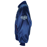 Molson - Coors Slo-Pitch Button-Up Satin Bomber Jacket 1991 Medium Vintage Retro