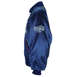 Molson - Coors Slo-Pitch Button-Up Satin Bomber Jacket 1991 Medium Vintage Retro