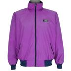 LL Bean - Purple Bomber Jacket 1980s Large Vintage Retro